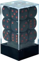 12D6 SET -  12D6, BLACK AND RED -  OPAQUE CHX