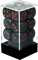 12D6 SET -  12D6, BLACK WITH RED -  VELVET CHX