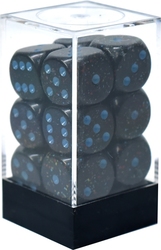 12D6 SET -  12D6, BLUE STARS -  SPECKLED CHX