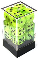 12D6 SET -  12D6, BRIGHT GREEN WITH BLACK -  VORTEX CHX