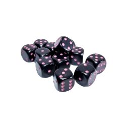 12D6 SET -  12D6, OPAQUE BLACK/PINK -  OPAQUE CHX