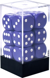 12D6 SET -  12D6, PURPLE AND WHITE -  OPAQUE CHX