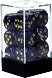 12D6 SET -  12D6, PURPLE WITH GOLD -  VORTEX CHX