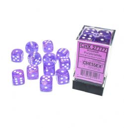 12D6 SET -  12D6, PURPLE WITH WHITE - GLOW IN THE DARK -  BOREALIS CHX