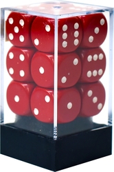 12D6 SET -  12D6, RED AND WHITE -  OPAQUE CHX