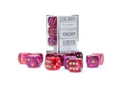 12D6 SET -  12D6, RED-VIOLET AND GOLD -  TRANSLUCENT CHX