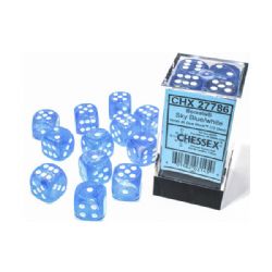 12D6 SET -  12D6, SKY BLUE WITH WHITE - GLOW IN THE DARK -  BOREALIS CHX