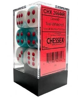 12D6 SET -  12D6, TEAL-WHITE/RED -  GEMINI CHX