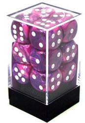 12D6 SET -  12D6, VIOLET WITH WHITE -  FESTIVE CHX