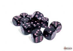 12D6 SET -  OPAQUE BLACK/PINK