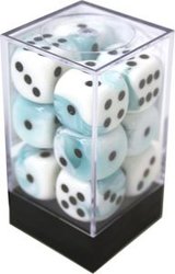 12D6, WHITE AND TEAL WITH BLACK -  GEMINI