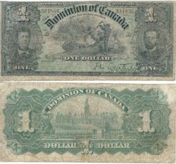 1897 -  1897 1-DOLLAR NOTE, COURTNEY