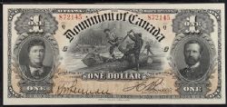 1898 -  1898 1-DOLLAR NOTE, BOVILLE