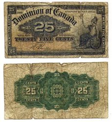 1900 -  1900 25-CENT NOTE, BOVILLE (G)