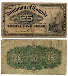 1900 -  1900 25-CENT NOTE, COURTNEY (F)