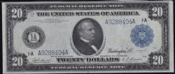 1914 -  1914 20-DOLLAR NOTE OF THE UNITED STATES, BURKE/HOUSTON (F)