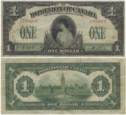 1917 -  1917 1-DOLLAR NOTE, BOVILLE