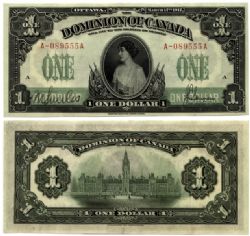 1917 -  1917 1-DOLLAR NOTE,SAUNDERS