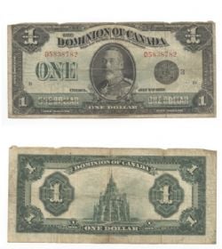 1923 -  1923 1-DOLLAR NOTE, CAMPBELL/SELLAR (AG)