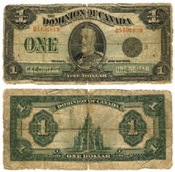 1923 -  1923 1-DOLLAR NOTE, MCCAVOUR/SAUNDERS