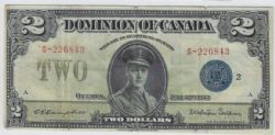 1923 -  1923 2-DOLLAR NOTE, CAMPBELL/SELLAR (F)