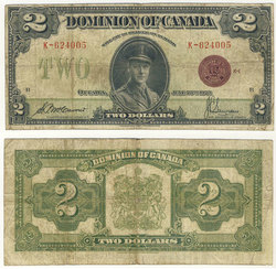 1923 -  1923 2-DOLLAR NOTE, MCCAVOUR/SAUNDERS (F)