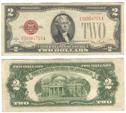 1928 -  1928 2-DOLLAR NOTE OF THE UNITED STATES (F)