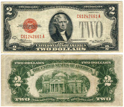 1928 -  1928 2-DOLLAR NOTE OF THE UNITED STATES (VF)