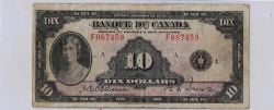 1935 -  1935 10-DOLLAR NOTE, OSBORNE/TOWERS SERIE F (G)