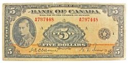 1935 -  1935 5-DOLLAR NOTE, OSBORNE/TOWERS SERIE A (AG)