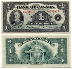1935 -  1935 ENGLISH 1-DOLLAR NOTE, OSBORNE/TOWERS (EF)