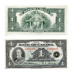 1935 -  1935 ENGLISH 1-DOLLAR NOTE, OSBORNE/TOWERS SERIE A
