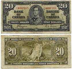 1937 -  1937 20-DOLLAR NOTE, COYNE/TOWERS (F)