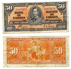 1937 -  1937 50-DOLLAR NOTE, COYNE/TOWERS (VF)