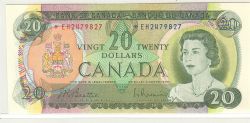1969 -  1969 20-DOLLAR NOTE, BEATTIE/RASMINSKY, PREFIX *EH