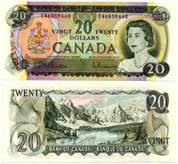 1969 -  1969 20-DOLLAR NOTE, BEATTIE/RASMINSKY