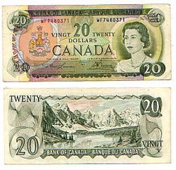 1969 -  1969 20-DOLLAR NOTE, LAWSON/BOUEY (F)