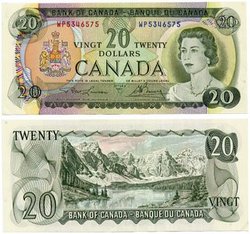 1969 -  1969 20-DOLLAR NOTE, LAWSON/BOUEY (UNC)