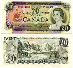 1969 -  1969 20-DOLLAR NOTE, LAWSON/BOUEY