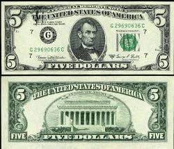 1969 -  1969 5-DOLLAR NOTE OF THE UNITED STATES