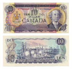 1971 -  1971 10-DOLLAR NOTE, BOUEY/RASMINSKY (VF)