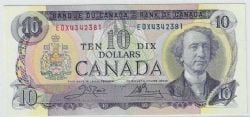 1971 -  1971 10-DOLLAR NOTE, CROW/BOUEY PREFIX EDX (LITHO)