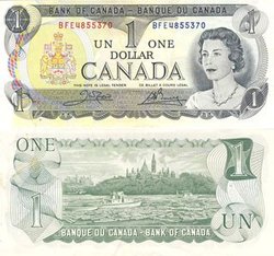 1973 -  1973 1-DOLLAR NOTE, CROW/BOUEY (EF)