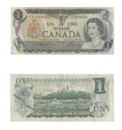 1973 -  1973 1-DOLLAR NOTE, LAWSON/BOUEY (VG)