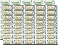 1973 -  UNCUT 1 DOLLAR BILL BOARD (5X8)