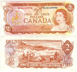 1974 -  1974 2-DOLLAR NOTE, CROW/BOUEY (F)