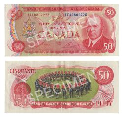 1975 -  1975 50-DOLLAR NOTE, CROW/BOUEY (VF)