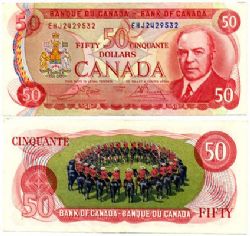1975 -  1975 50-DOLLAR NOTE, CROW/BOUEY