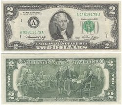 1976 -  1976 2-DOLLAR NOTE OF THE UNITED STATES (AU)