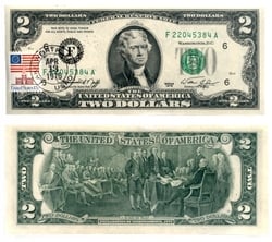 1976 -  UNITED STATES 1976 2-DOLLAR BILL, PACK OF 50 NOTES (UNC)
